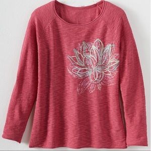 Yoga-inspired Embroidered-Motif Sweater